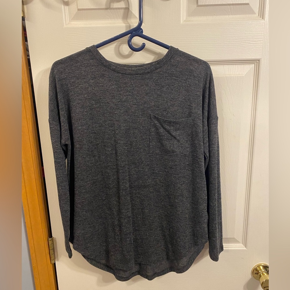 Old Navy Gray Long Sleeve Shirt
